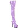 Pleaser - DELIGHT3017 Bottes cuissardes à plateforme - Violet Product image